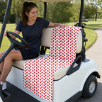 Greatest Lips American Full-Size Towel & Car Seat Cover - On a Golf Cart Seat