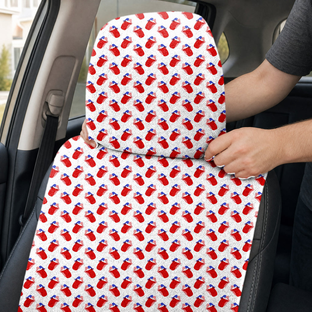 Greatest Lips American Full-Size Towel & Car Seat Cover - Headrest Pocket