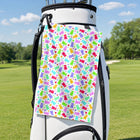 Gummy Bears Golf Towel - Hanging on a Golf Bag