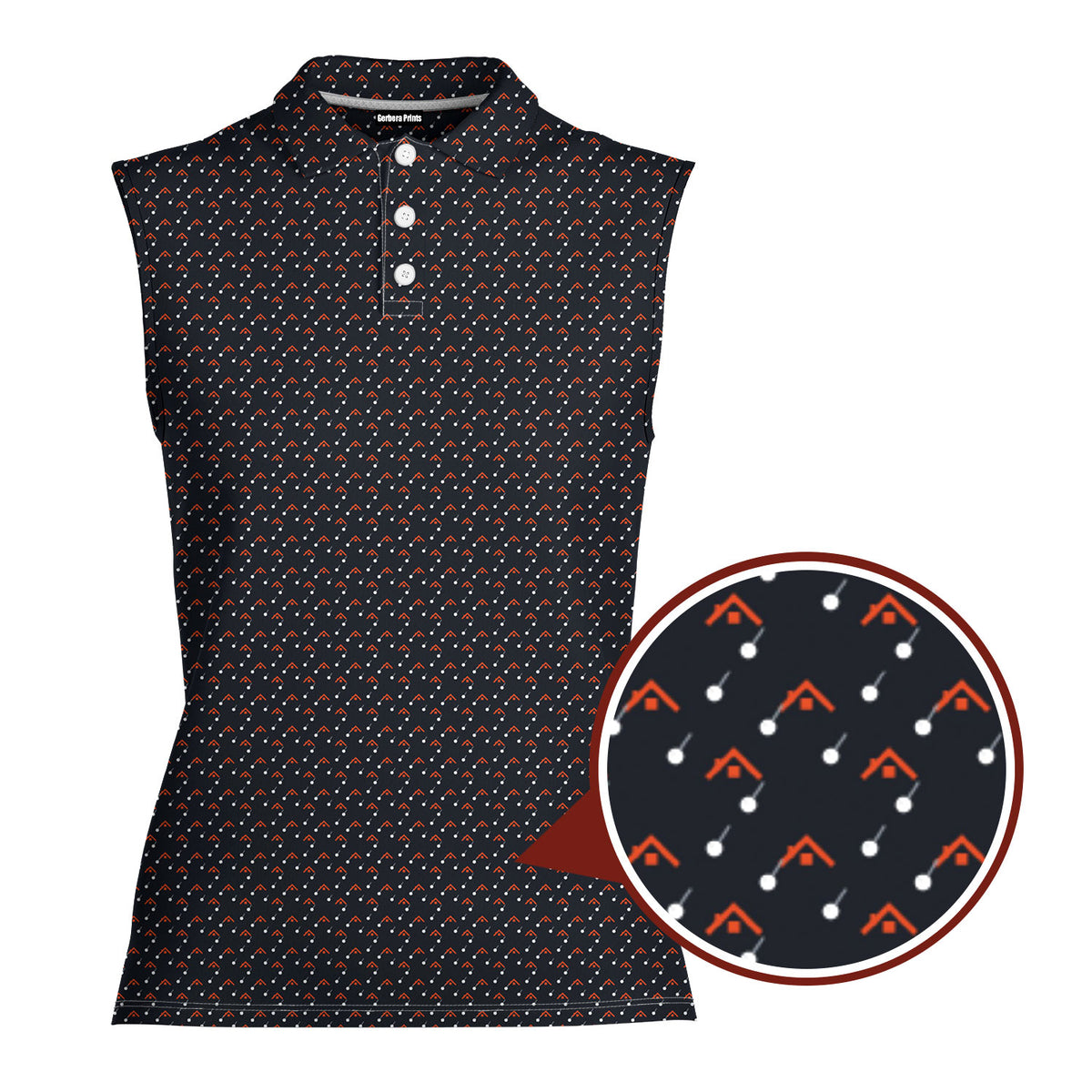 Hail Storm Women Sleeveless Polo Shirt - 1