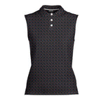 Hail Storm Women Sleeveless Polo Shirt - 2
