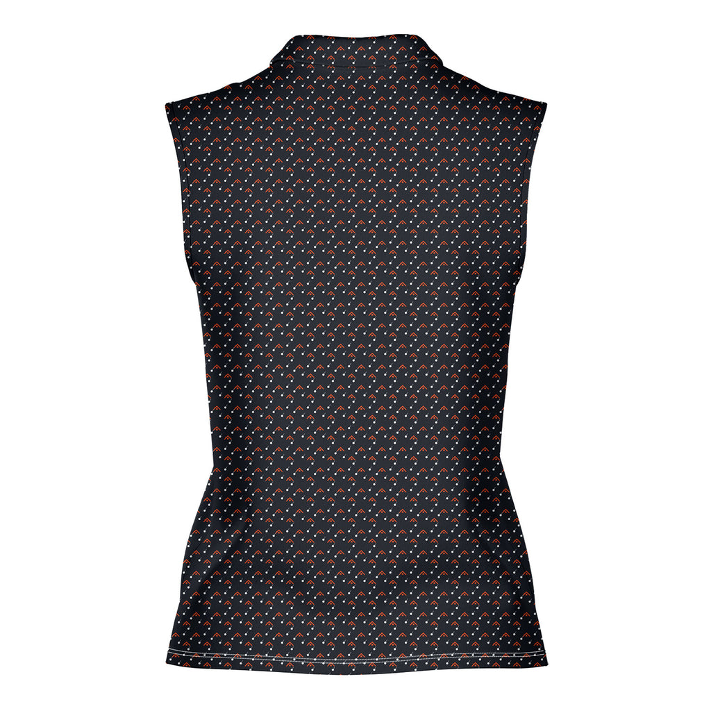 Hail Storm Women Sleeveless Polo Shirt - 3