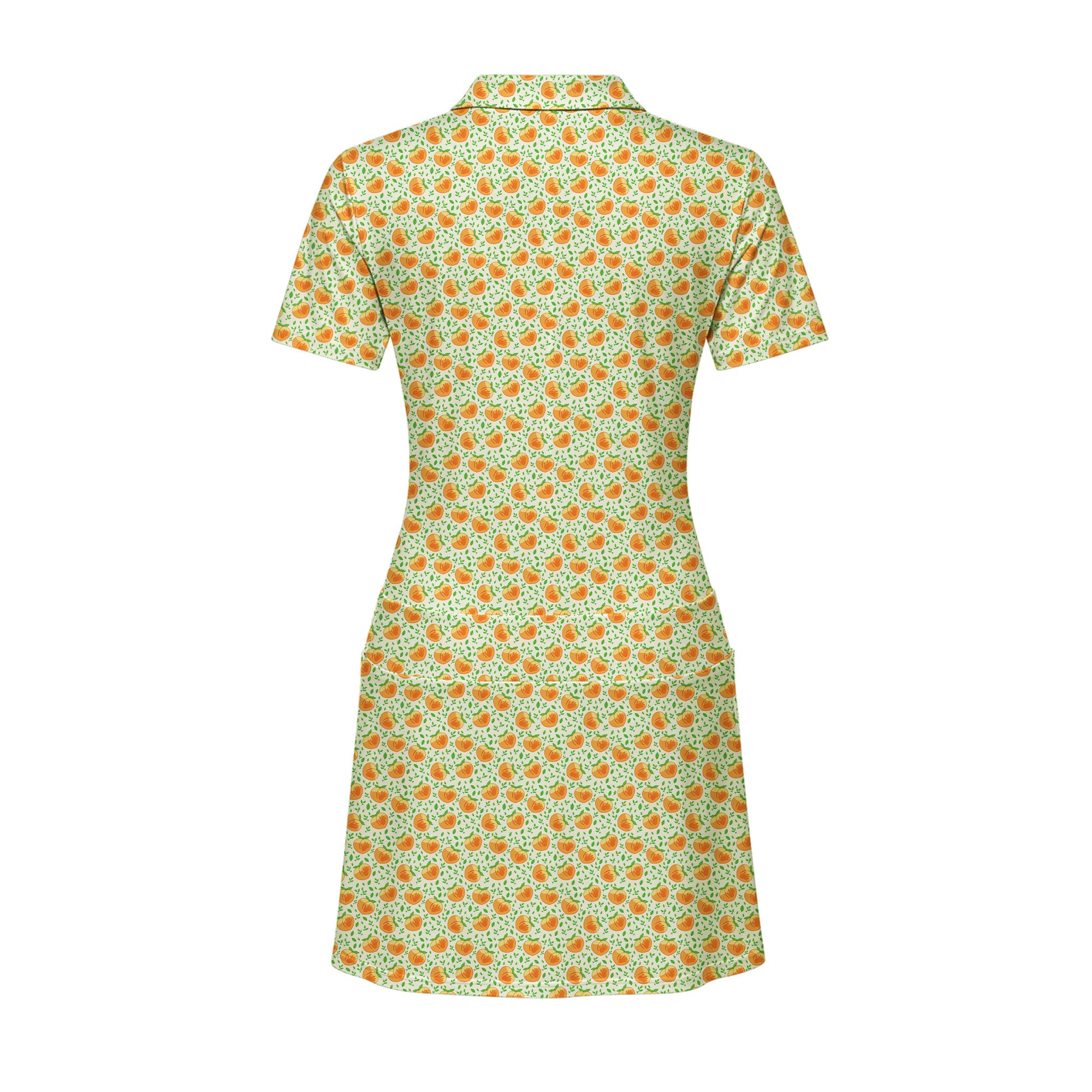 Hands Off My Peach Short Sleeve Golf Dress - Back