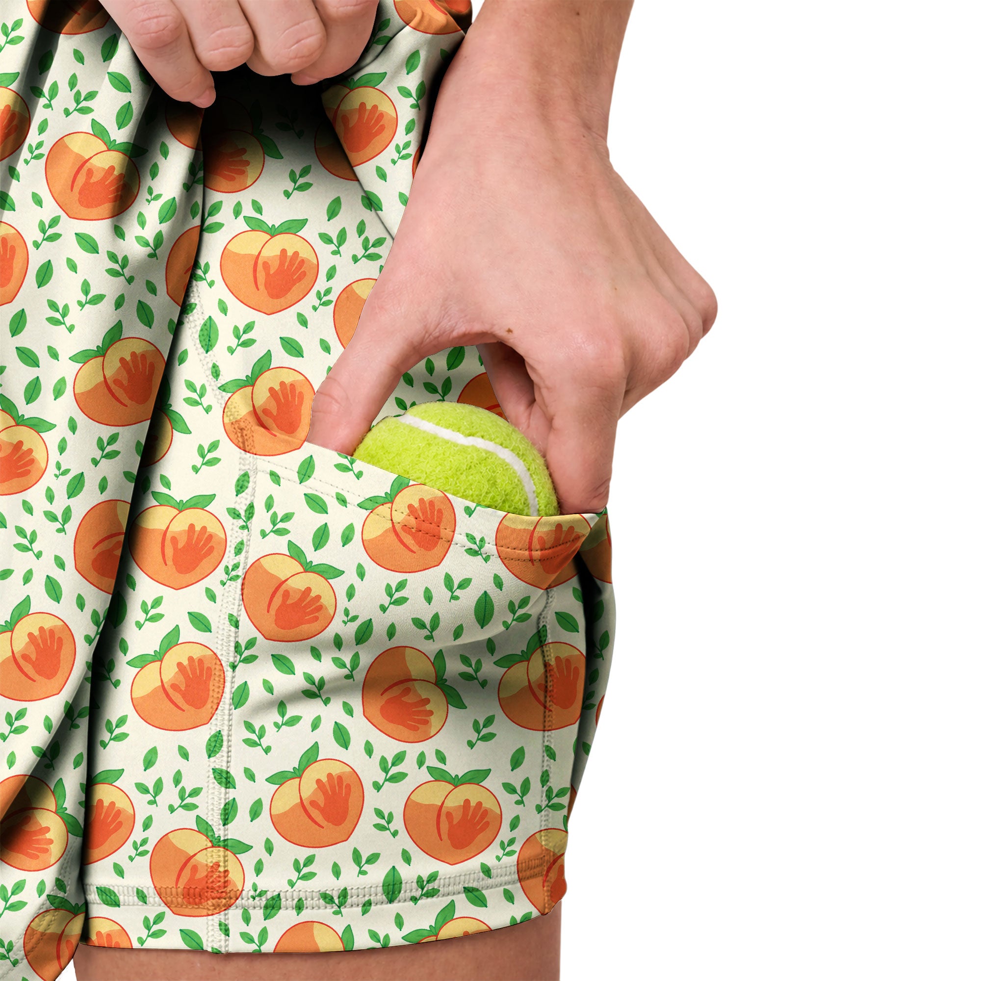 Hands Off My Peach Short Sleeve Golf Dress - ZOOM2