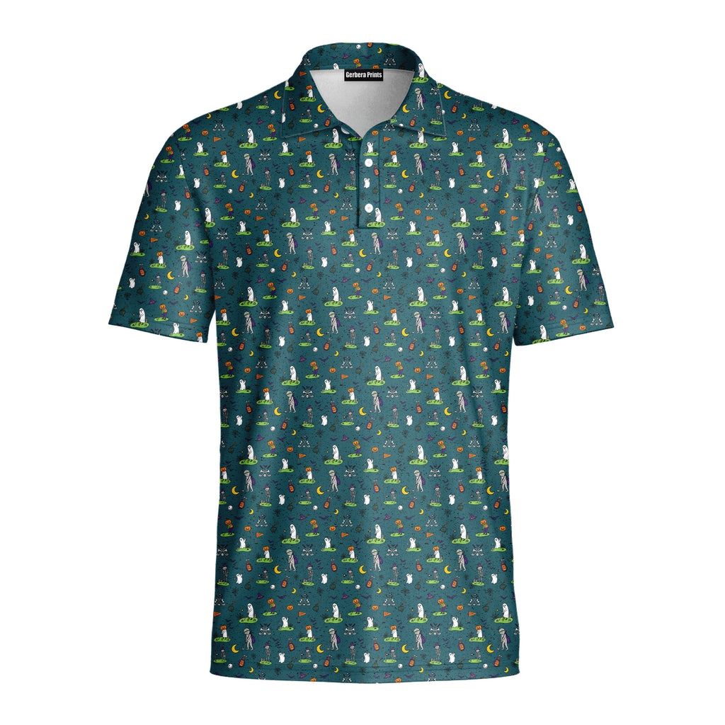 Haunted Fairways Polo Shirt For Men - Front