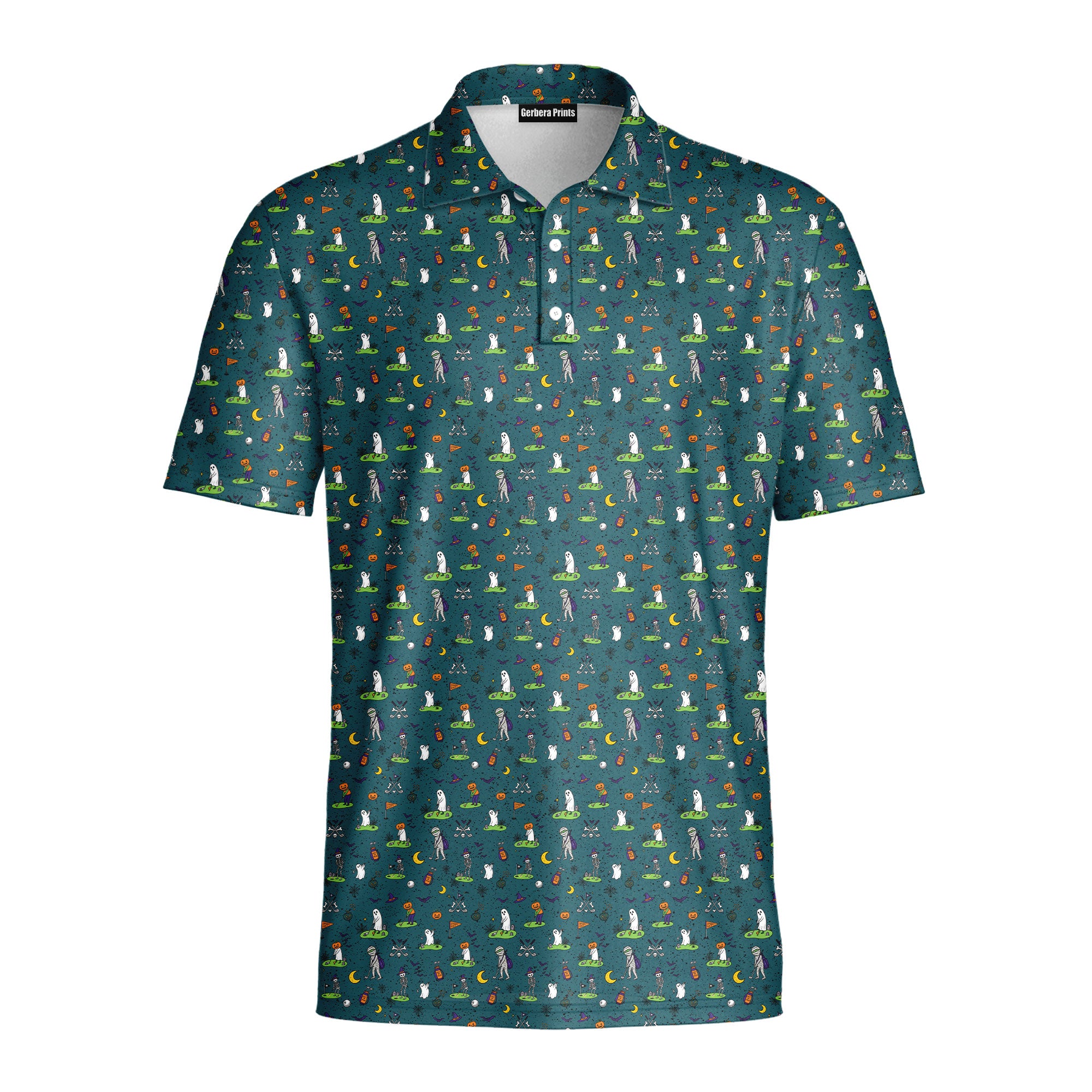 Haunted Fairways Polo Shirt For Men - Front