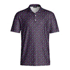 Haunted Flip - Off Polo Shirt For Men - PURPLE-FRONT