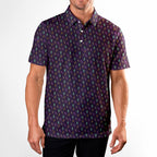 Haunted Flip - Off Polo Shirt For Men - PURPLE-M-F