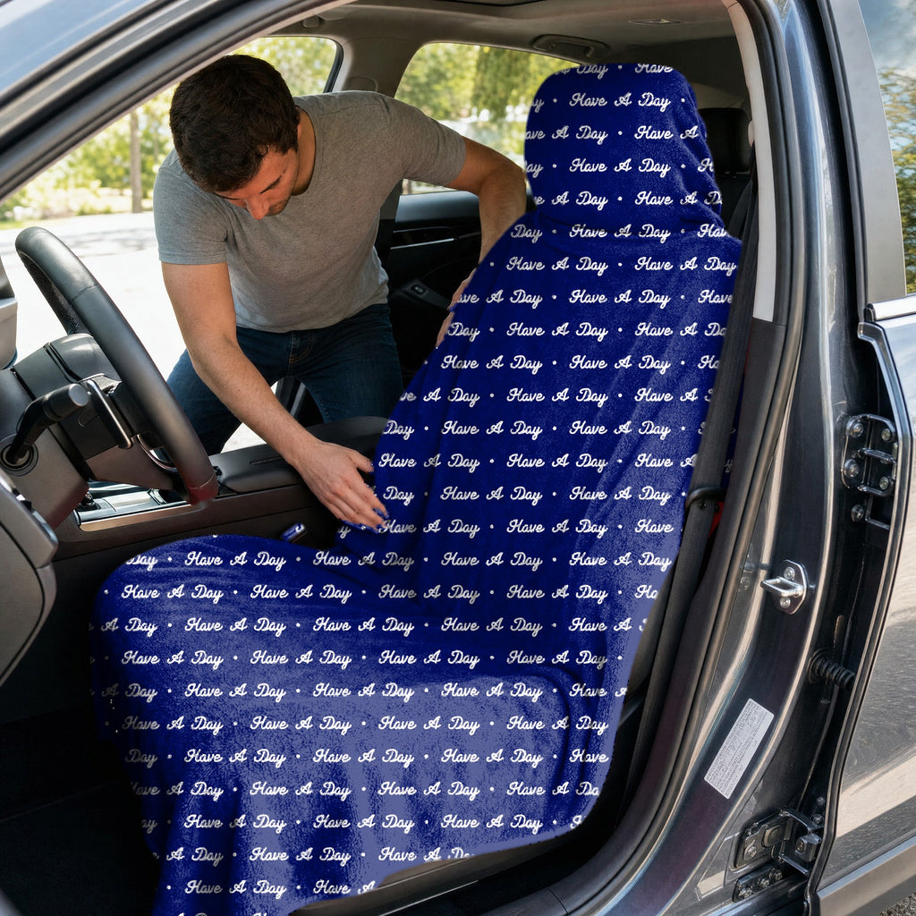 Have A Day Full-Size Towel & Car Seat Cover - In the Car