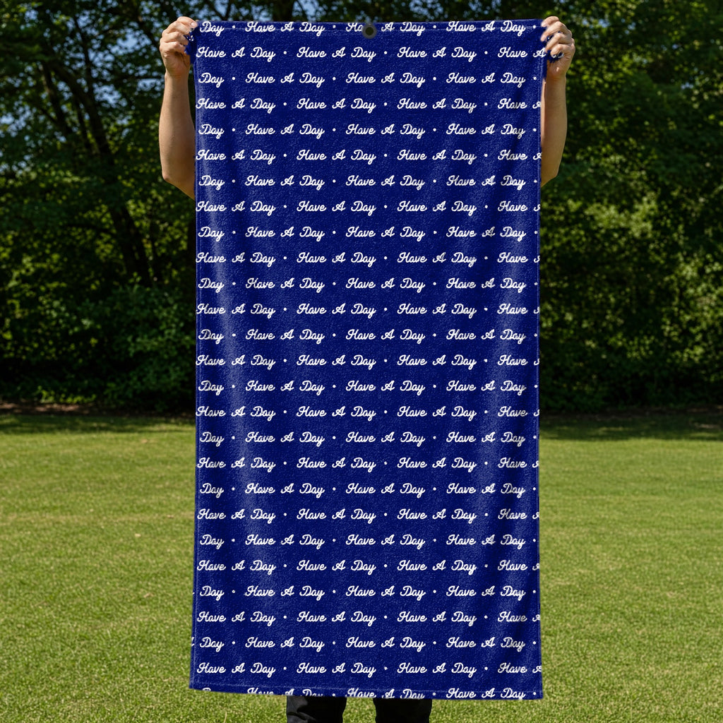 Have A Day Full-Size Towel & Car Seat Cover - Held Open