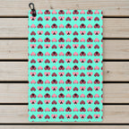Heart Hip Golf Towel - Laid Flat