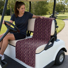 Hearts Like Breast Full-Size Towel & Car Seat Cover - On a Golf Cart Seat