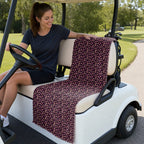 Hearts Like Breast Full-Size Towel & Car Seat Cover - On a Golf Cart Seat