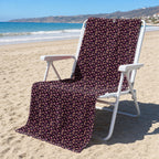 Hearts Like Breast Full-Size Towel & Car Seat Cover - On a Beach Chair