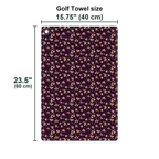 Hearts Like Breast Golf Towel - Size Chart