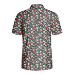 Hidden Cocktail Bloom Polo Shirt For Men - Back