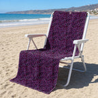 Hidden Words Full-Size Towel & Car Seat Cover - On a Beach Chair