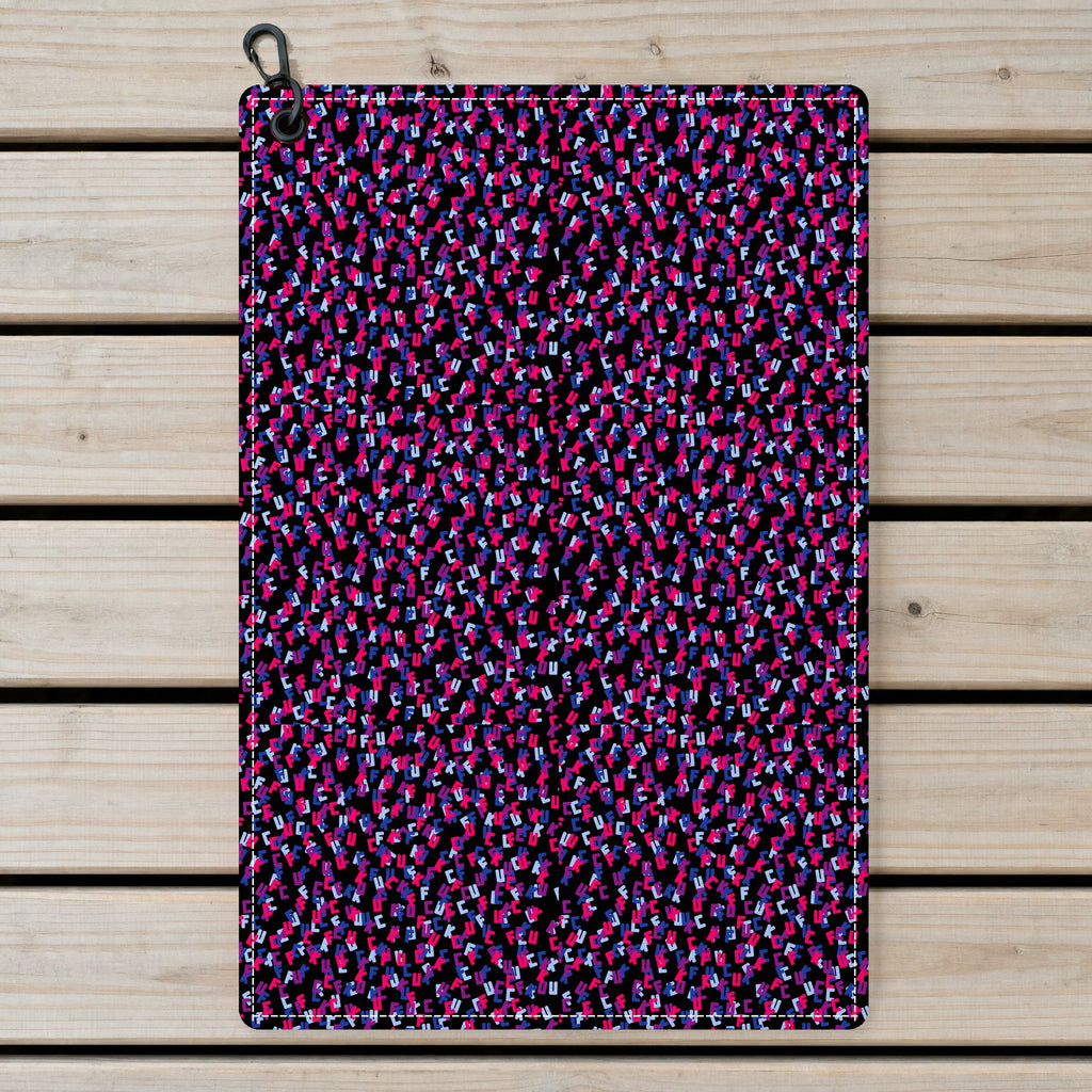 Hidden Words Golf Towel - Laid Flat