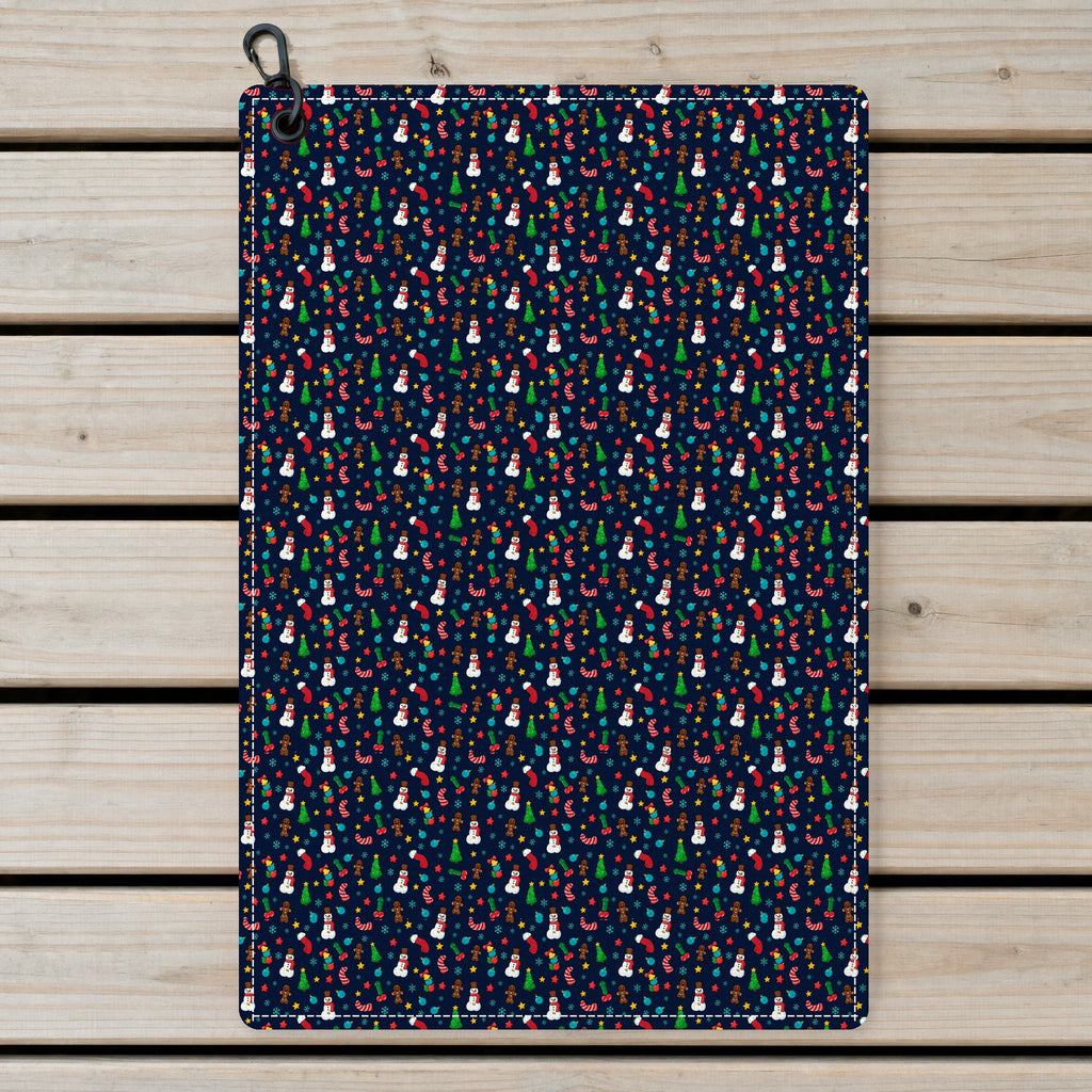Ho Ho Hole-in-One Golf Towel - Laid Flat