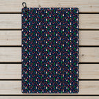 Ho Ho Hole-in-One Golf Towel - Laid Flat