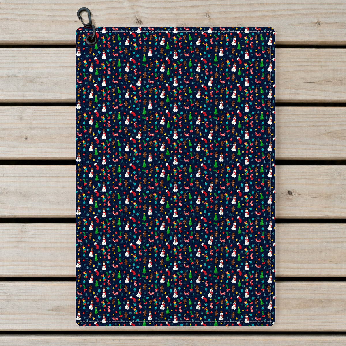 Ho Ho Hole-in-One Golf Towel - Laid Flat