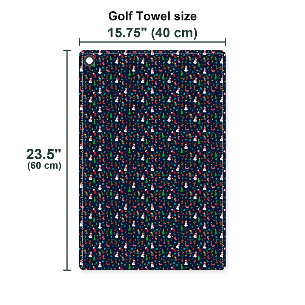 Ho Ho Hole-in-One Golf Towel - Size Chart