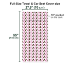 Hole In 1 Full-Size Towel & Car Seat Cover - Size Chart