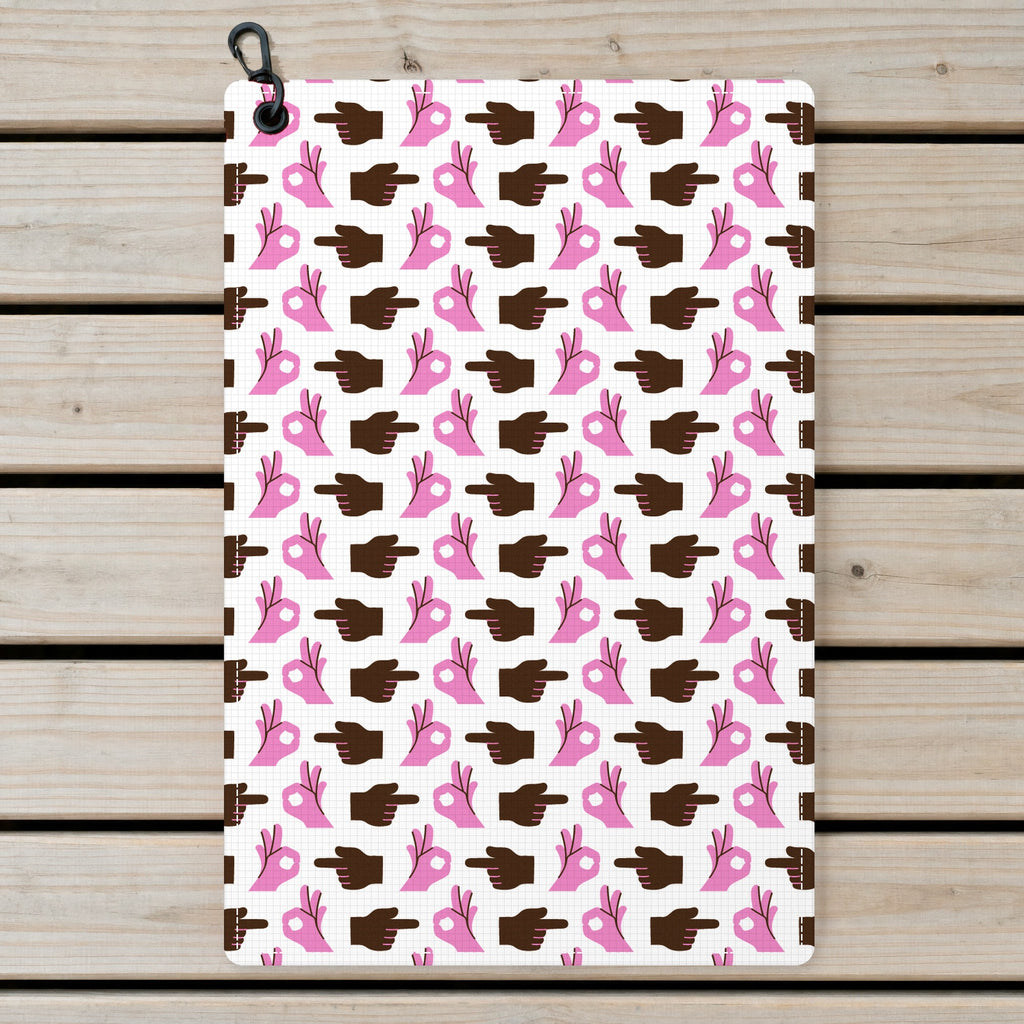 Hole In 1 Golf Towel - Laid Flat