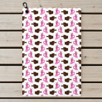 Hole In 1 Golf Towel - Laid Flat