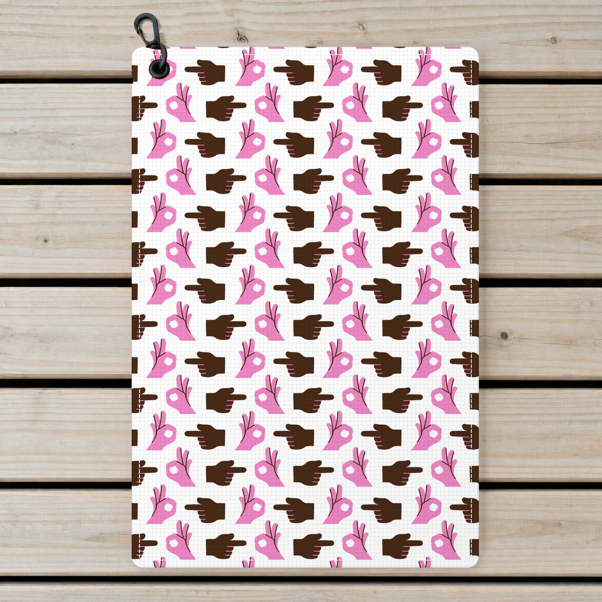 Hole In 1 Golf Towel - Laid Flat