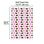 Hole In 1 Golf Towel - Size Chart