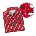 Holly Jolly Funny Golf Polo for Men - Detail Close-up