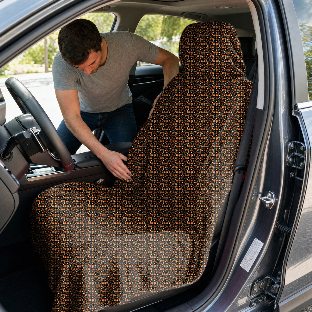 Honkin’ Pumpkins Full-Size Towel & Car Seat Cover - In the Car