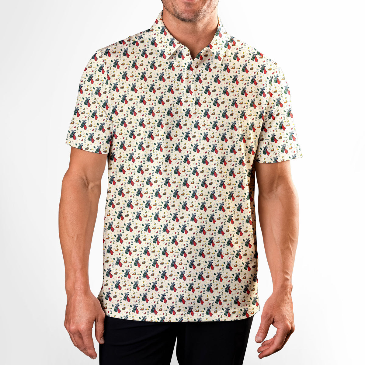Hostess Sneakout Polo Shirt For Men - Model Front