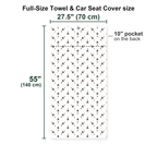 I Saw That Full-Size Towel & Car Seat Cover - Size Chart