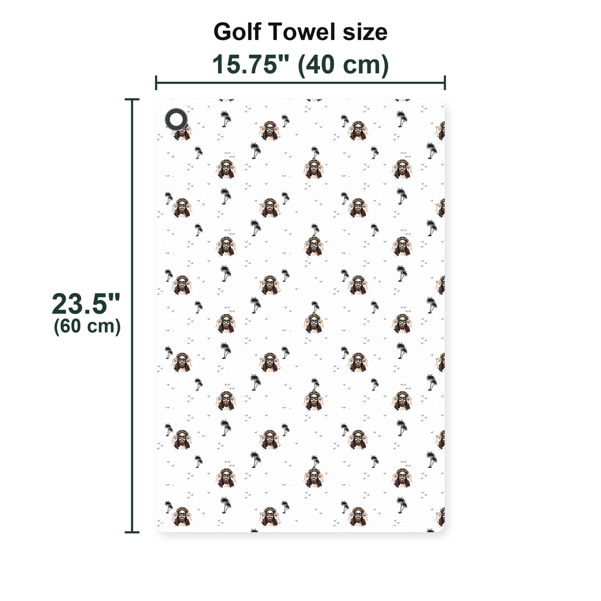 I Saw That Golf Towel - Size Chart