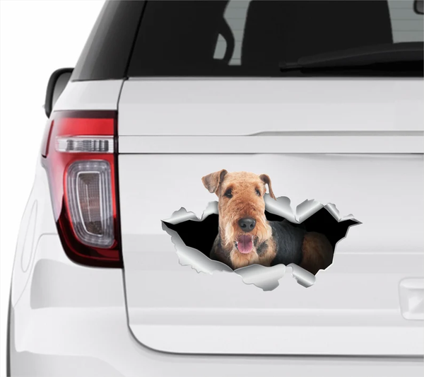 Airedale Terrier Dog 3D Vinyl Car Decal Stickers CCS3247