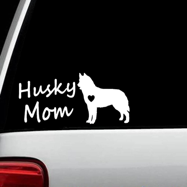 Husky Dog Mom Car Vinyl Bumper Stickers CS1709