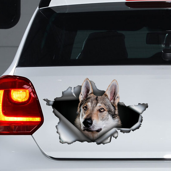 Czechoslovakian Wolfdog 3D Vinyl Car Decal Stickers CCS3180