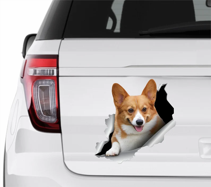 Welsh Corgi Dog 3D Vinyl Car Decal Stickers CCS3420