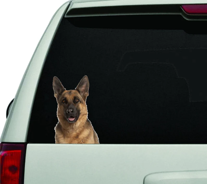 German Shepherd Dog Niche Color 3D Vinyl Car Decal Stickers CCS3373