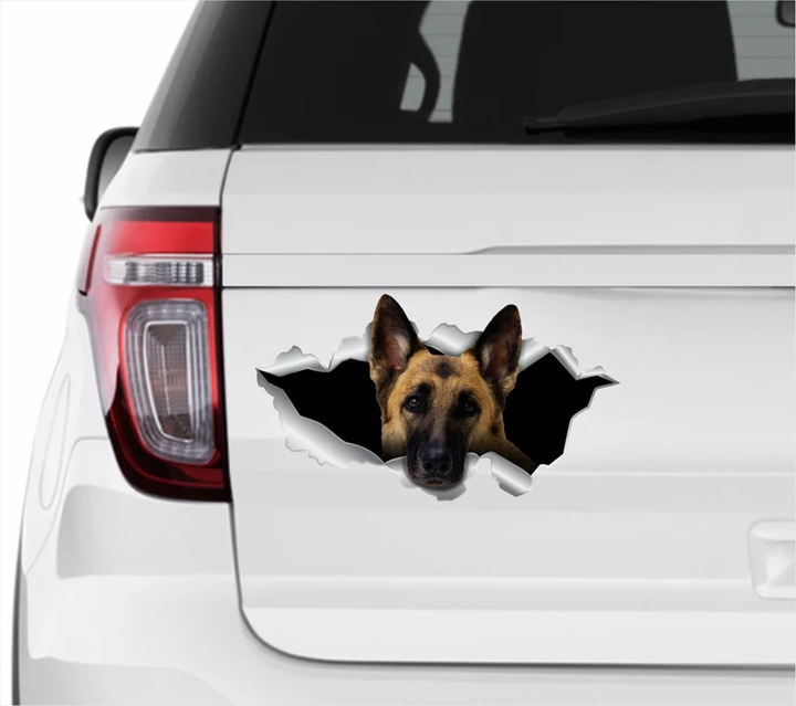 German Shepherd Dog 3D Vinyl Car Decal Stickers CCS3412