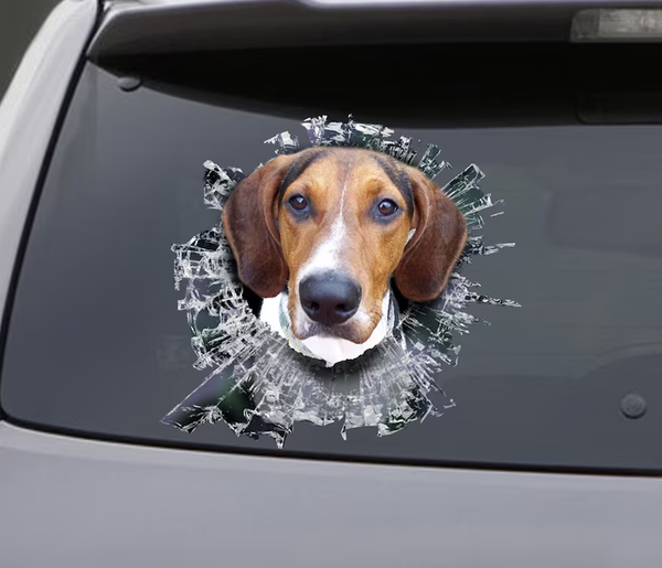 Walker Coonhound Dog 3D Vinyl Car Decal Stickers CCS3046