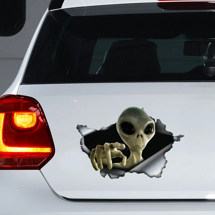 Funny Alien 3D Vinyl Car Decal Stickers CCS3349