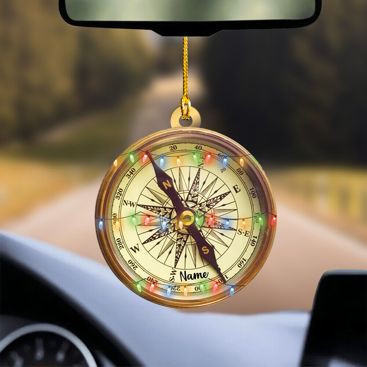 Vintage Compass Car Ornament CO1047