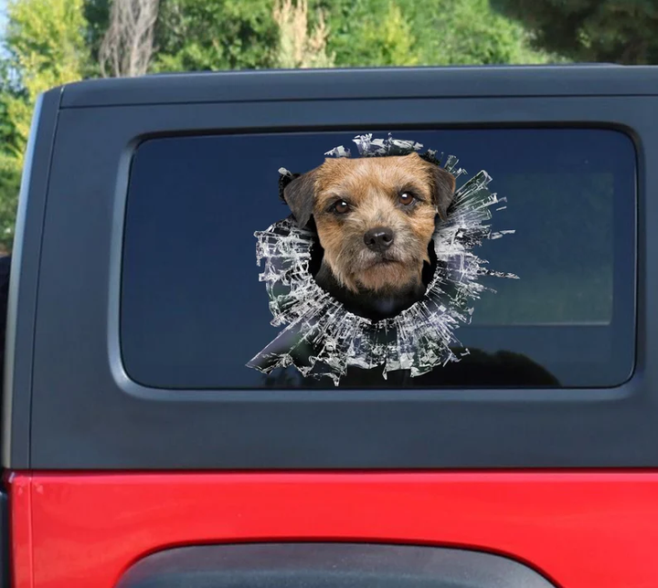 Border Terrier Dog 3D Vinyl Car Decal Stickers CCS2976