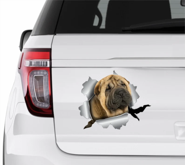 Shar Pei Mini Dog 3D Vinyl Car Decal Stickers CCS3102