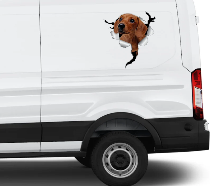 Dachshund Dog 3D Vinyl Car Decal Stickers CCS3393