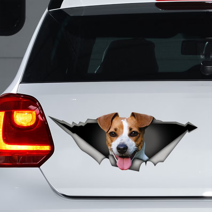 Jack Russell Terrier Dog 3D Vinyl Car Decal Stickers CCS3050