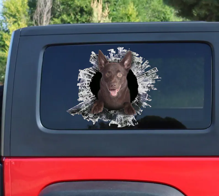 Australian Kelpie Dog Vinyl Car Decal Stickers CCS3206